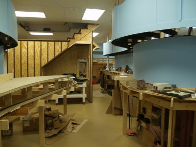 Overall view of main aisle for lower deck.