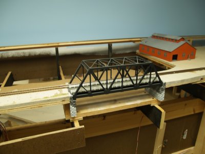 The bridge at the west end of Lumberton. Duel-use for both trains and vehicles.
