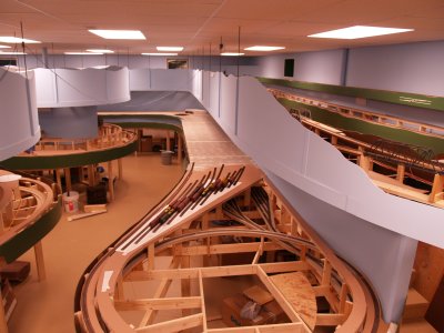 An overall view of the lower level.