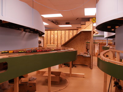 The maine aisle for the lower deck.