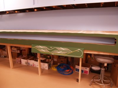 The hidden staging yard has been closed off and finished.