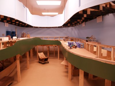 The lower level second interior peninsula. Quarryville on the right, Tylerton on the left.