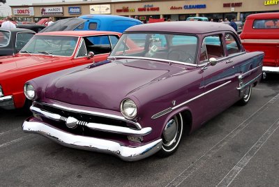  Slightly lowered and Customized 1953 Ford Customline Two Door Sedan