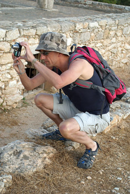 Chris Photographing Sanctuary of Apollo Ylatis