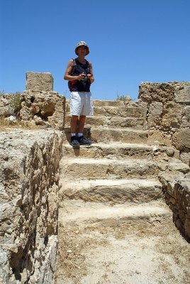 Chris at Pafos Archaeological Site