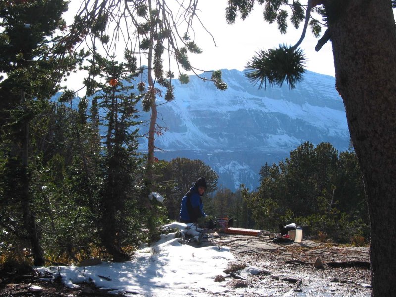 The view from our campsite