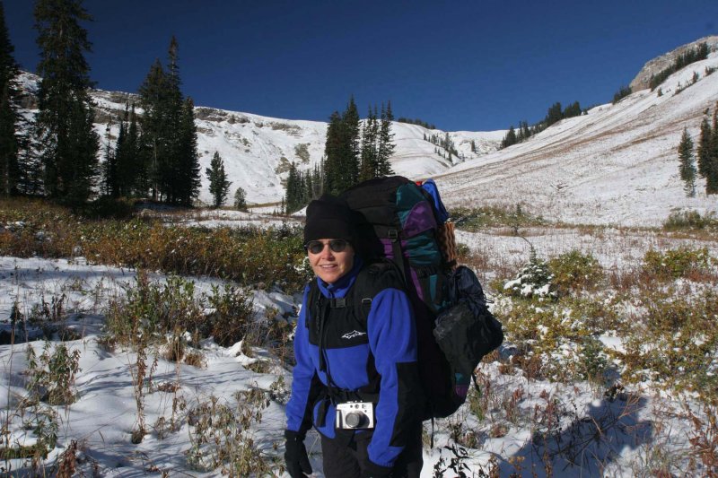 Hiking up towards Fox Creek Pass