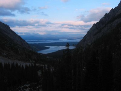 Leigh Lake (foreground) and Jackson Lake (background)