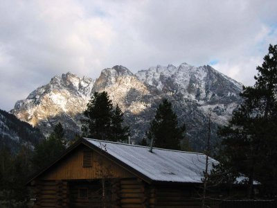 The Teton Range at the Jenny Lake Visitor Center