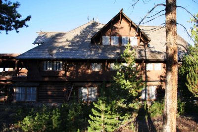 Our room was on the 2nd floor, left end - overlooking Old Faithful