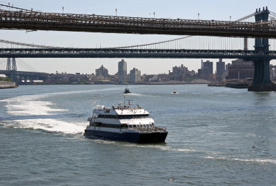 Brooklyn, Manhattan & Williamsburg Bridges from Pier 17