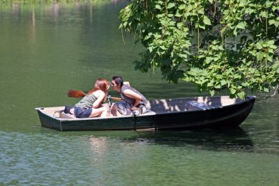 Rowboating on the Lake