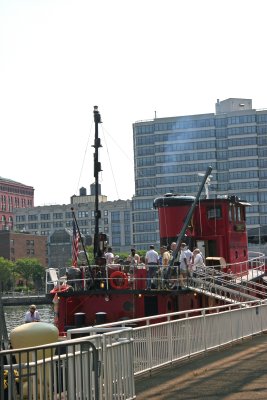 Passengers on Cornell Tug Boat Tour at Pier 40