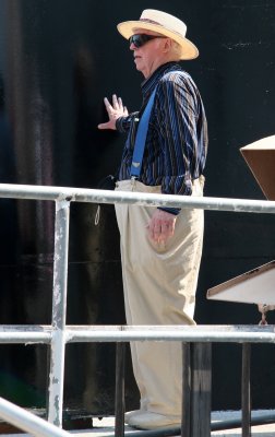 Passenger on Cornell Tug Boat Tour at Pier 40