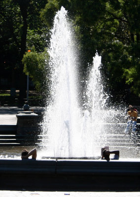 Waning Summer at the Fountain
