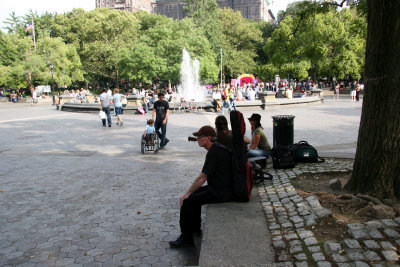 Fountain Plaza Scene