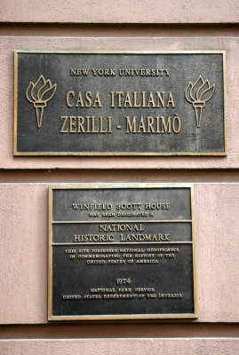 NYU Casa Italiana Marker