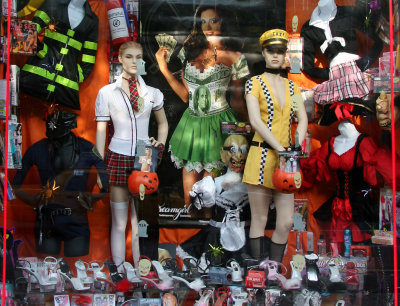 Getting Ready for Halloween - Party Shop Window