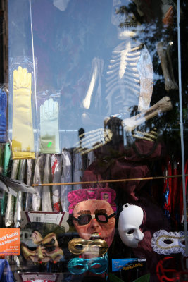 Halloween Window at Party Store on West 10th Street