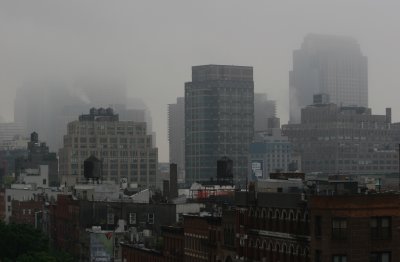 Foggy Morning - Downtown Manhattan