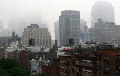 Foggy Morning - Downtown Manhattan