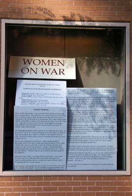 Women on War Photo Photography Show Window - NYU Student Center