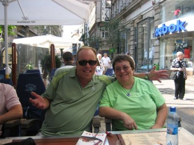 my brother Steve and Yvonne in Budapest