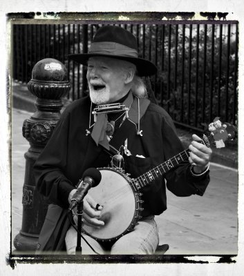 A man and his banjo