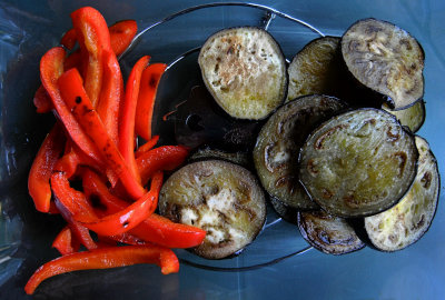 bbq-ed vegetables (homemade)