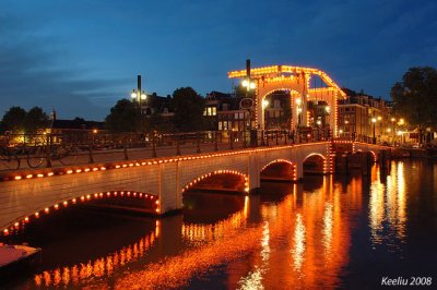 Nightview Along Canals - Amsterdam