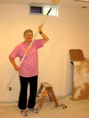 1st November - Ready to paint the bedroom ceiling