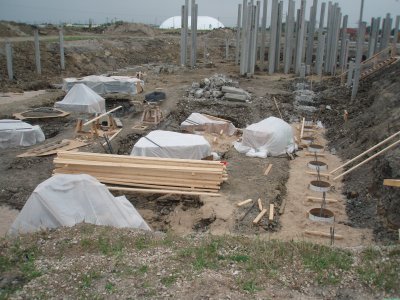 Aug 31  Set up for footings
