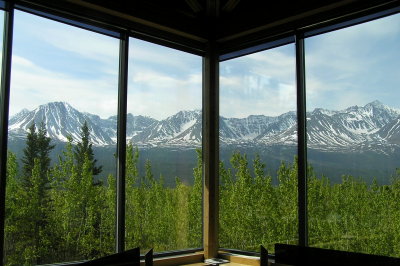 Kluane National Park view from visitor center