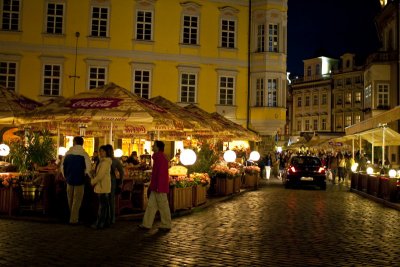 staromestske namesti by night
