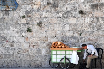 Bread vendor - Jerusalem