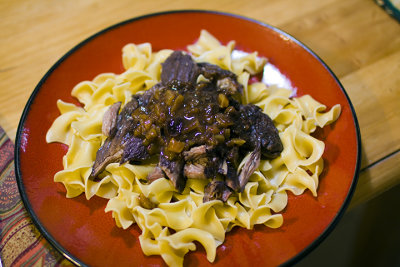 Lamb Shoulder Chops with Red Wine