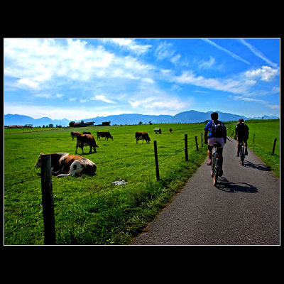 Ridding the bike and shooting ... in Bavaria...of course...