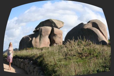 Pink granite coast