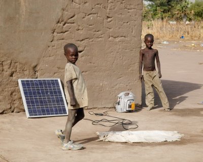 I brought the solar charger for my camera batteries - We could also light one hut with small xmas lights at might - magic.