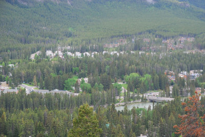 Part of Banff from Sulphur Mountain