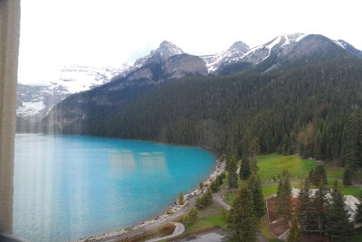 View from Chateau Lake Louise room