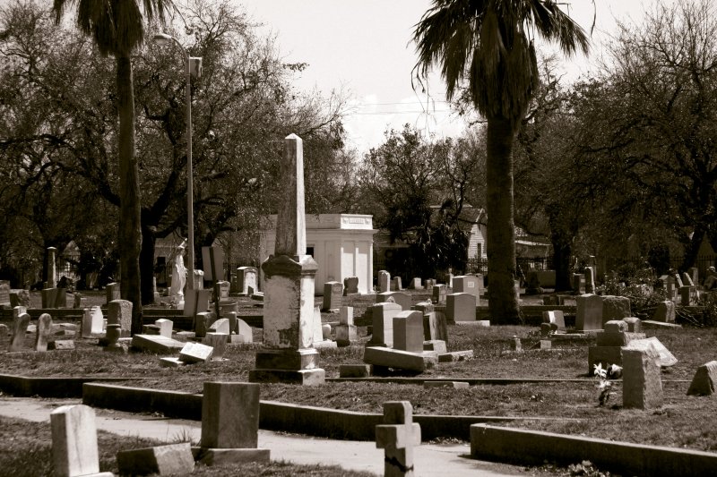 TOMBSTONES BROKEN WITHIN THE CEMETARY