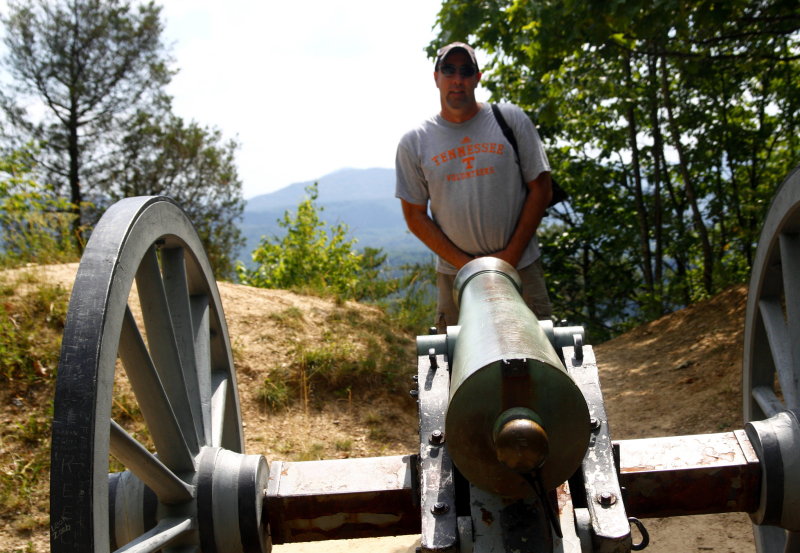 DONT THINK THAT IS THE BEST PLACE TO STAND, JODY!  YOU HAVE TWO CANONS (CANNON) AIMED AT YOU!