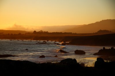 SUNSET ALONG THE PACIFIC COAST HIGHWAY