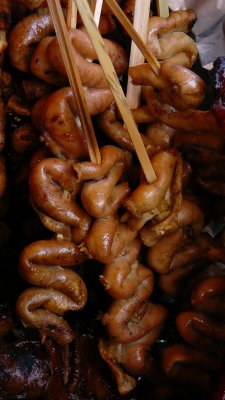 barbecued chicken intestines