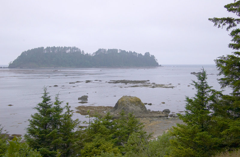 My first view of the ocean from the bluff.