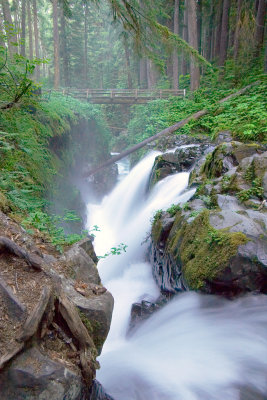 Sol Duc Falls closer to the Falls.