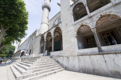 Exterior of the Blue Mosque from near