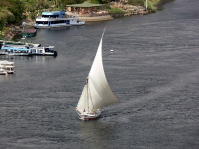 A felucca sailing on the Nile