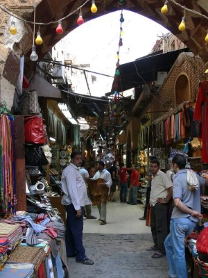 The Khan el Khalili Bazaar, the biggest shopping center in Cairo